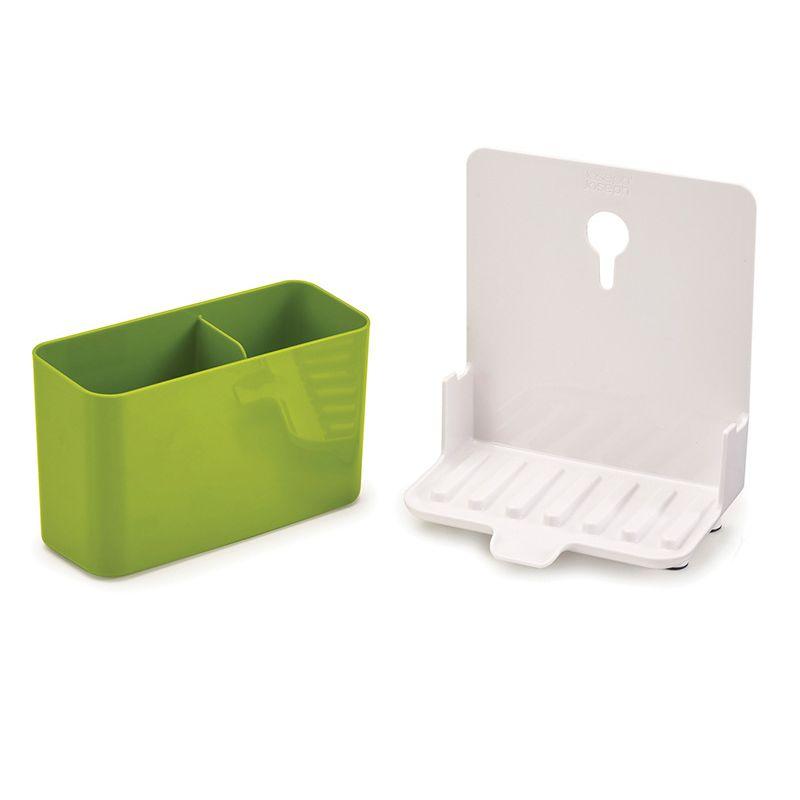 Organizer for sponges, sink cloths - green and white