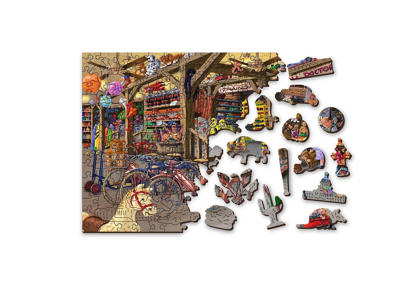 Wooden Puzzle with figurines - World of toys M 200 elements