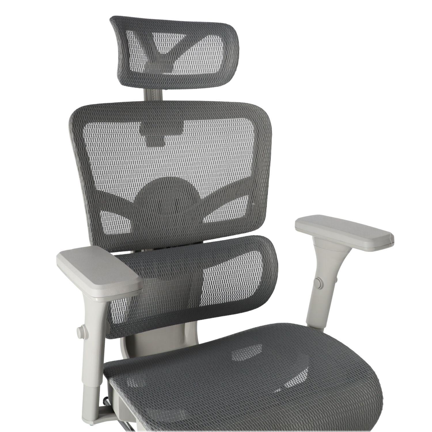 Ergonomic Adjustable Mesh Office Chair - Gray