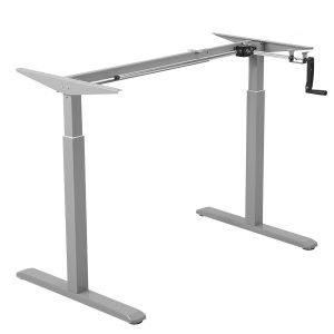 Maclean MC-790 standing desk frame Manual 2 leg(s) Grey