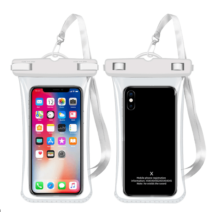 Waterproof universal case, phone cover - white