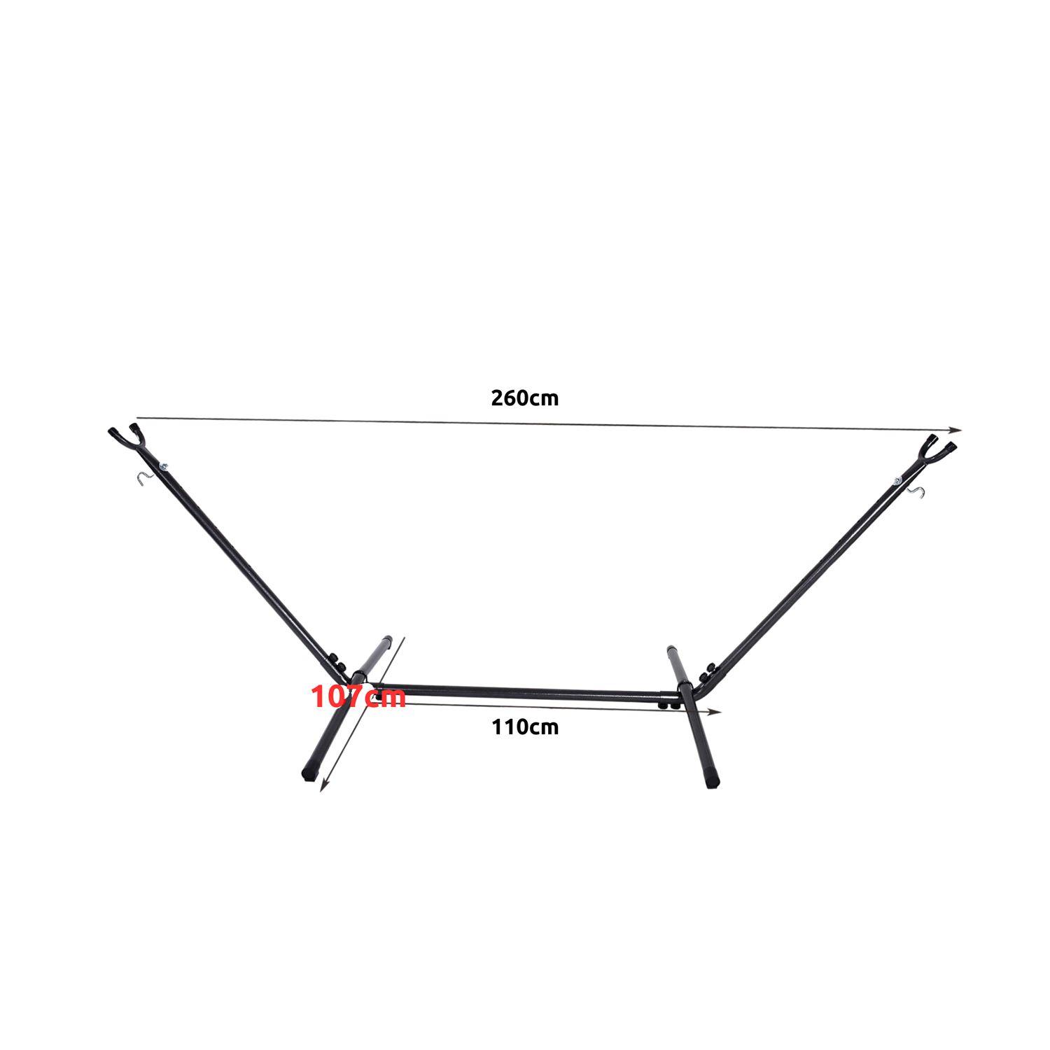 Camping Hammock with a Metal Frame - stripes