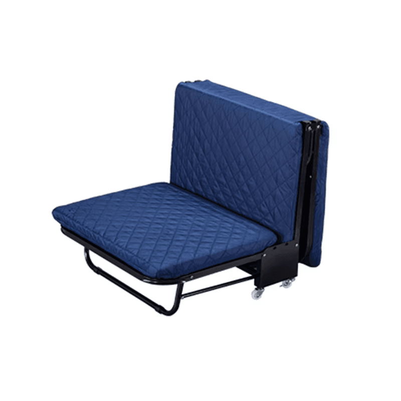 Folding Business Camping Bed, Military Cot, PREMIUM - Navy Blue