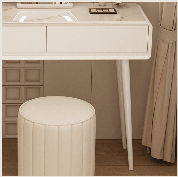 Dressing table with induction charger/ Furniture set, Laura - 100 cm - white