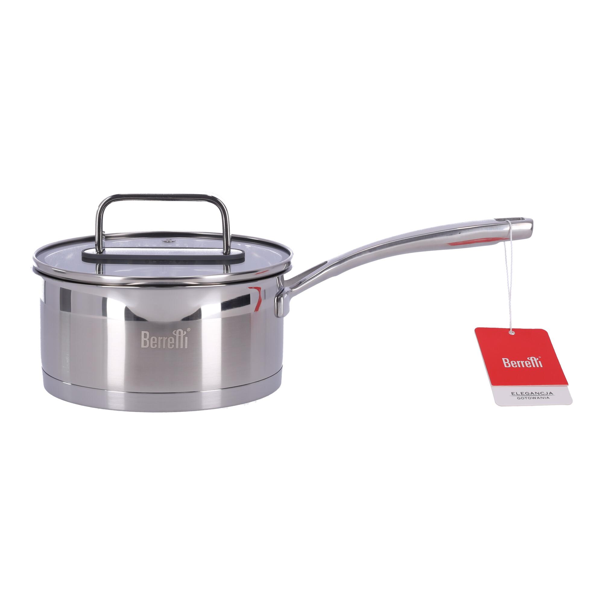 Stainless steel saucepan with lid Mistral BERRETTI, 16 cm