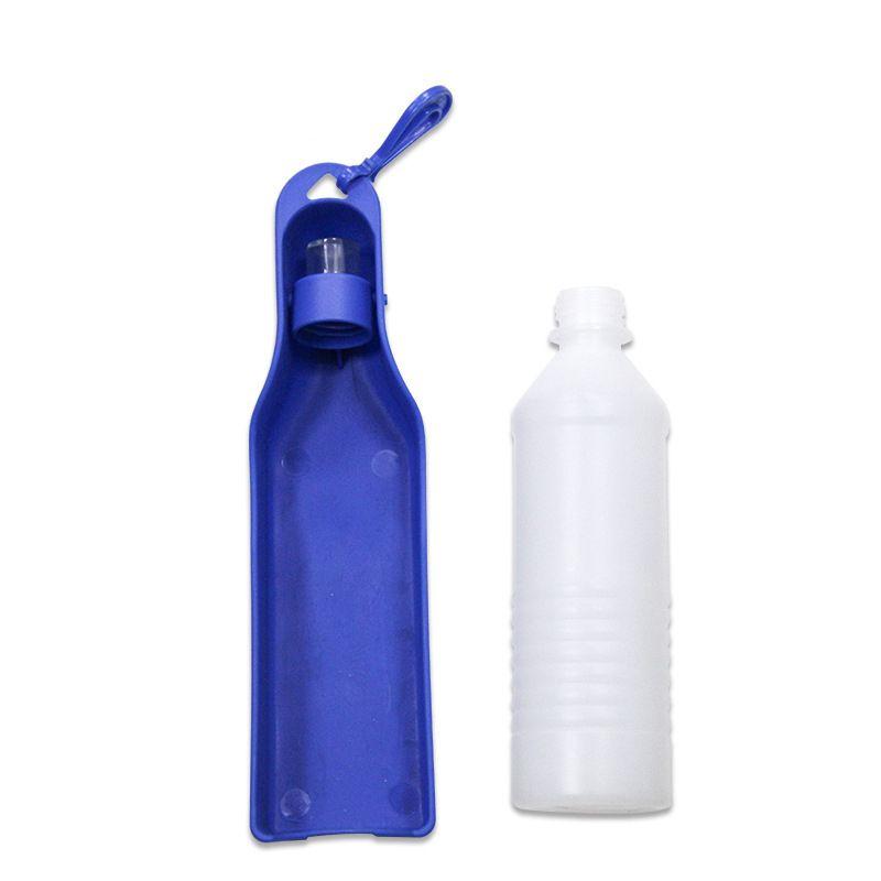 Portable drinker / Tourist bottle for dogs, 500ml - blue
