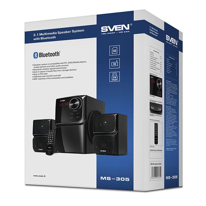 SVEN MS-305 40W SPEAKERS 2.1 USB, FM, BLUETOOTH