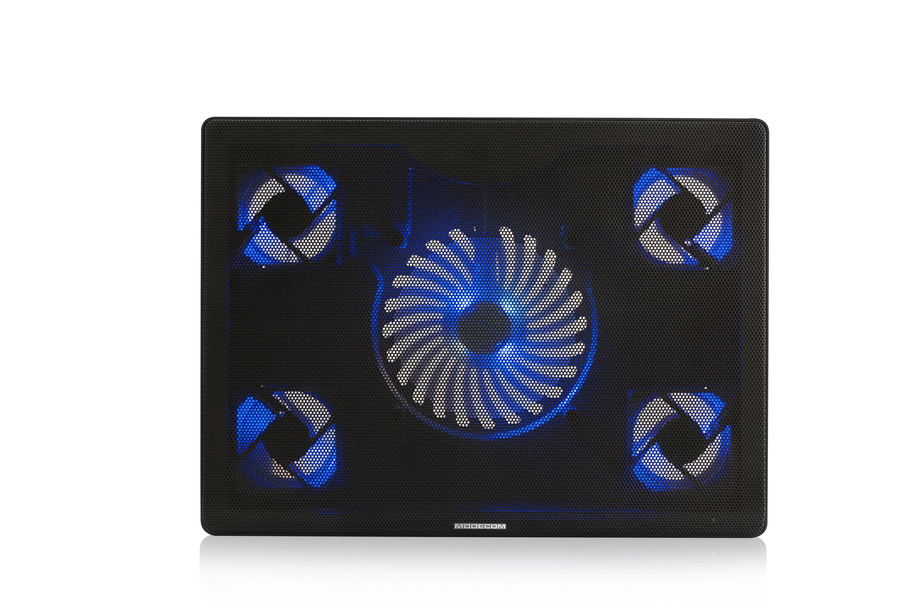 Modecom FAN MC-CF15 notebook cooling pad 43.2 cm (17") Black