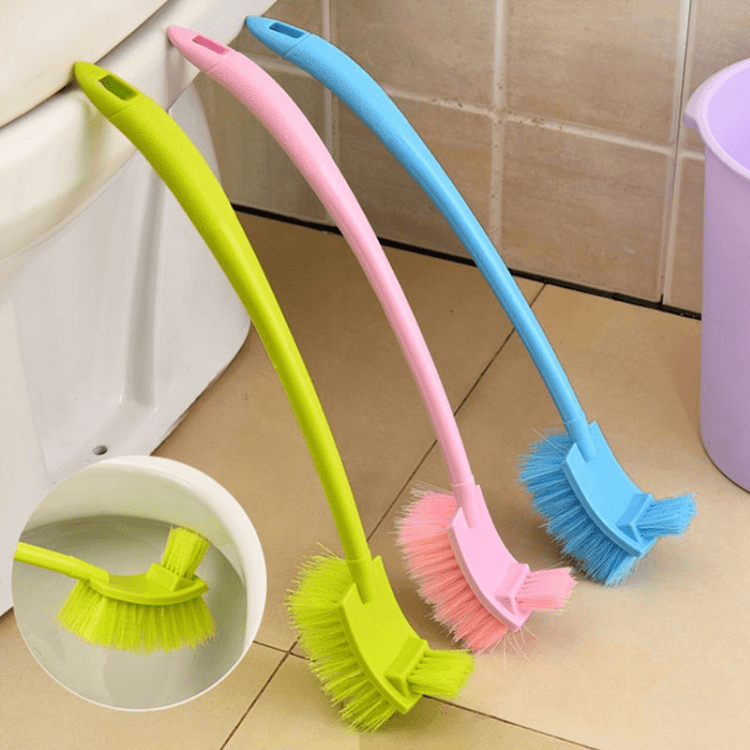 Toilet brush for special toilet - blue