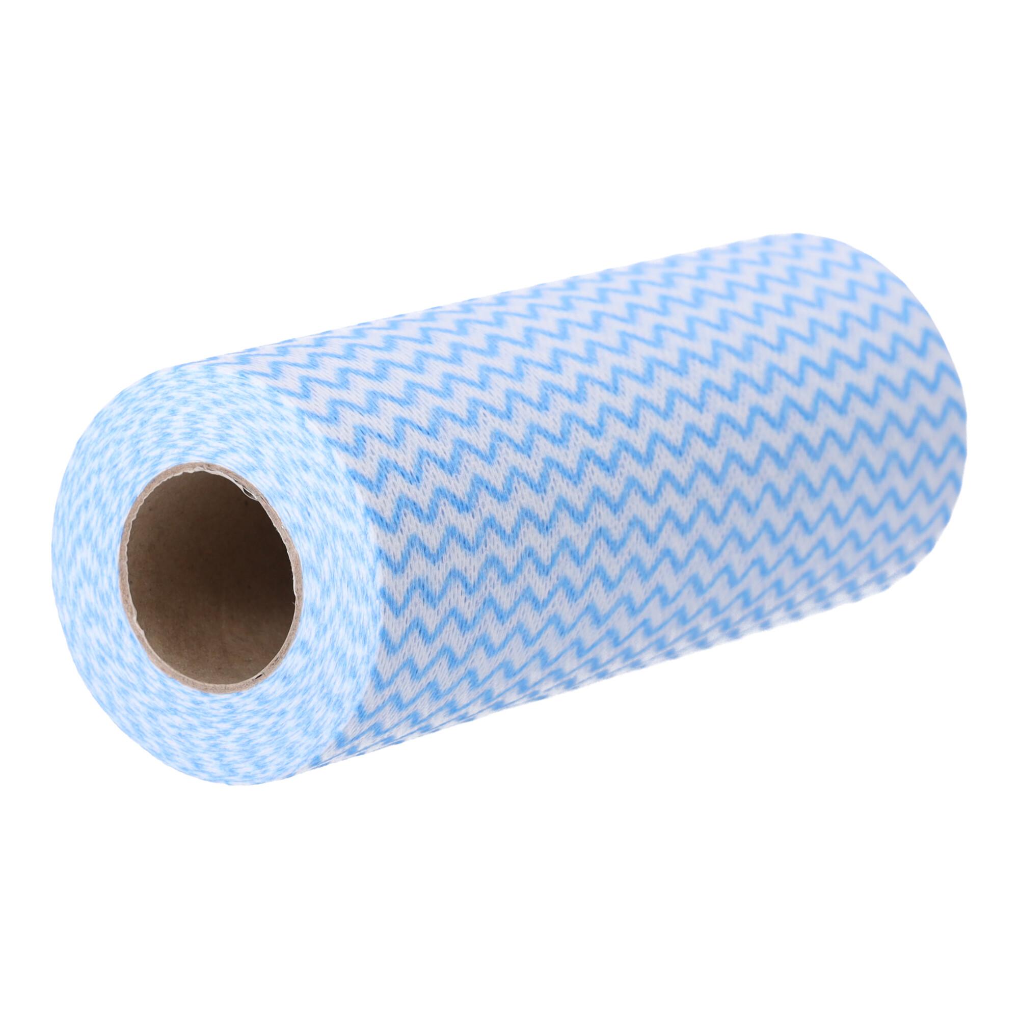 Multi-purpose cloths in a roll - 80 pcs, blue
