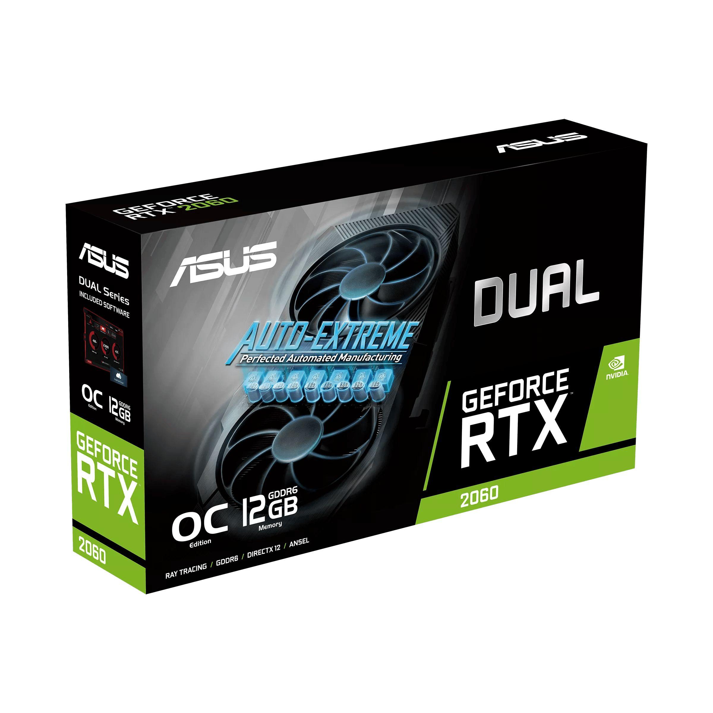 Skorpe Grunde Kompliment ASUS Dual GeForce RTX 2060 EVO OC Edition NVIDIA 12 GB GDDR6