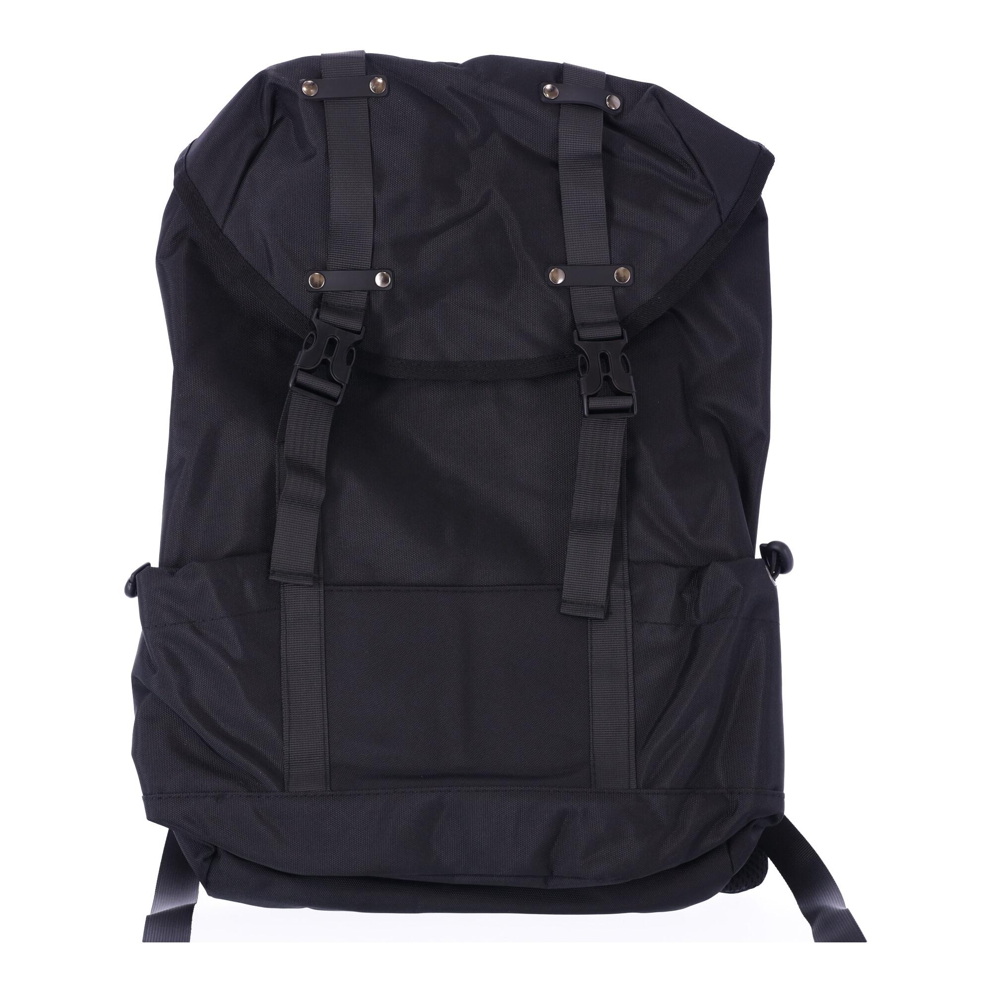 Travel backpack with space for a laptop - black