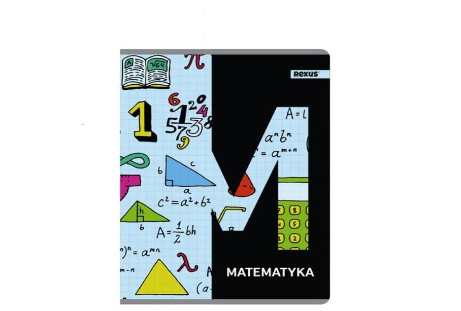 Zeszyt Tematyczny A5/60 kartek Kratka Matematyka, Metalizowany
