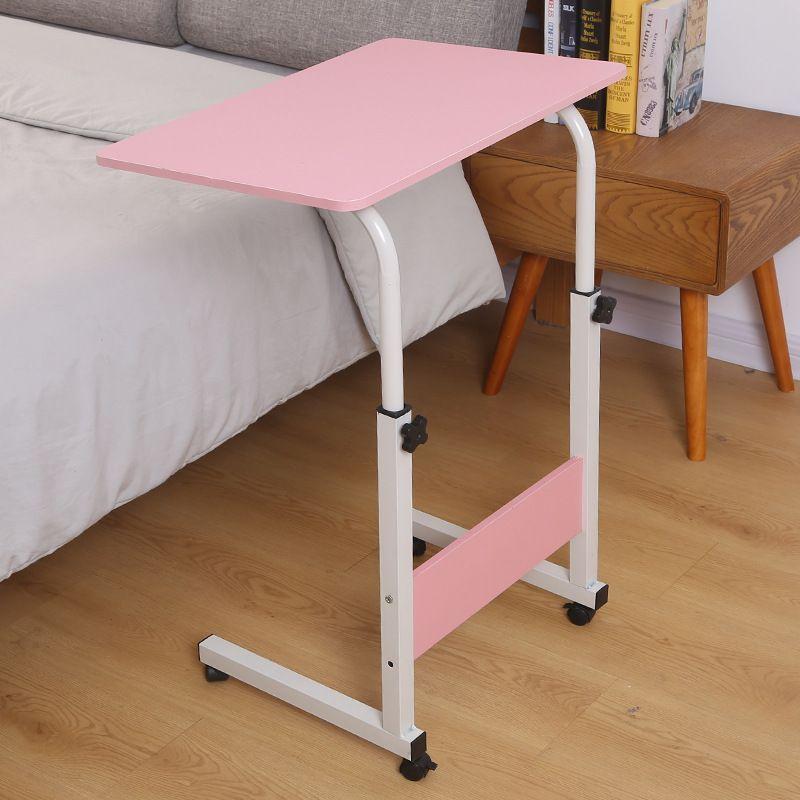 Mobilny stolik pod laptopa / Mobilny stolik kawowy - różowy