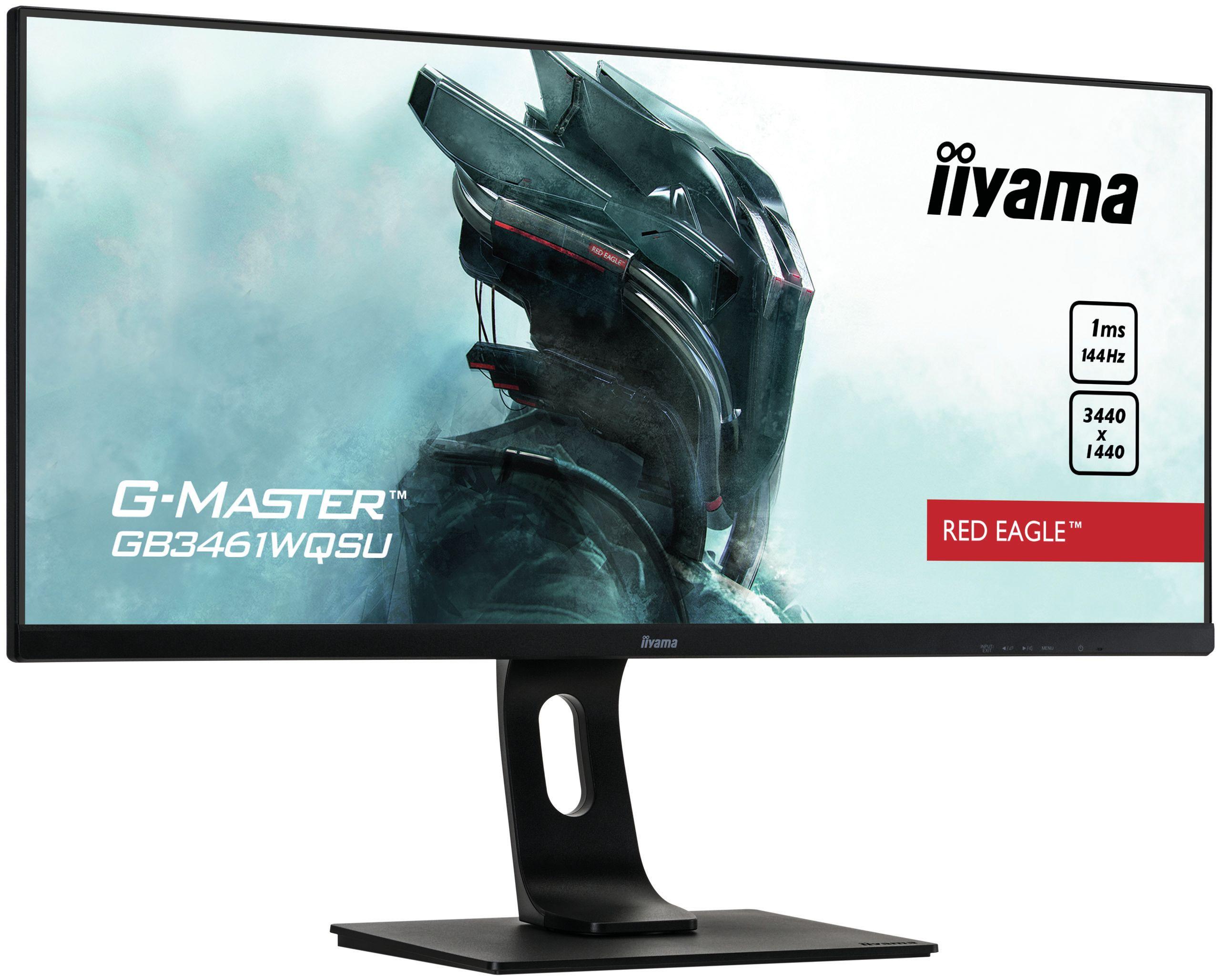 iiyama G-MASTER GB3461WQSU-B1 computer monitor 86.4 cm (34") 3440 x 1440 pixels UltraWide Quad HD LED Black
