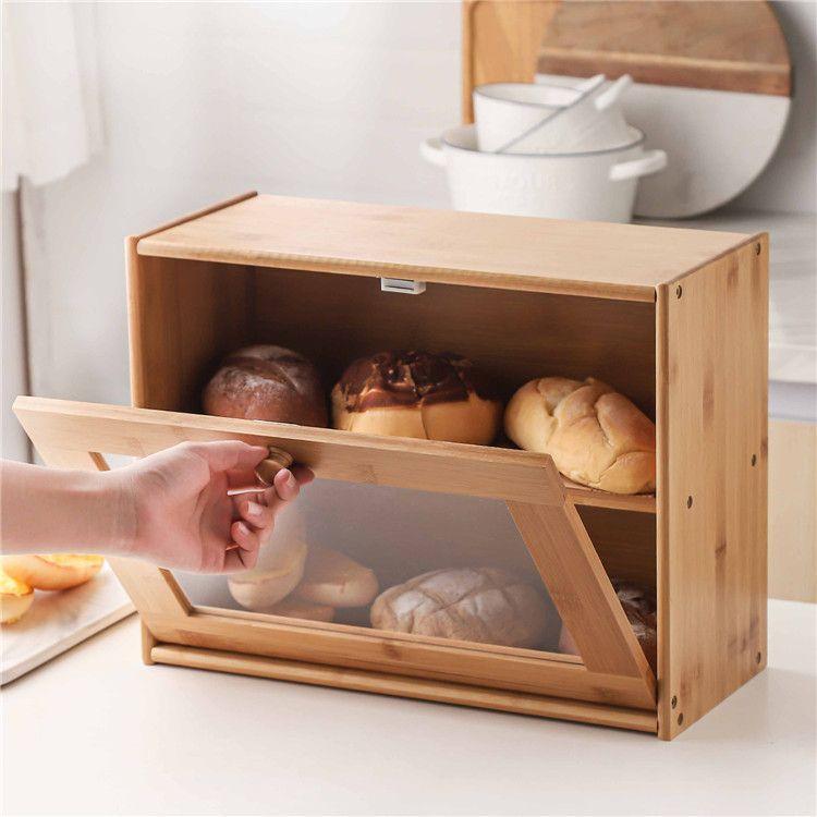 Bamboo bread container - two-level, 40x30,5x17
