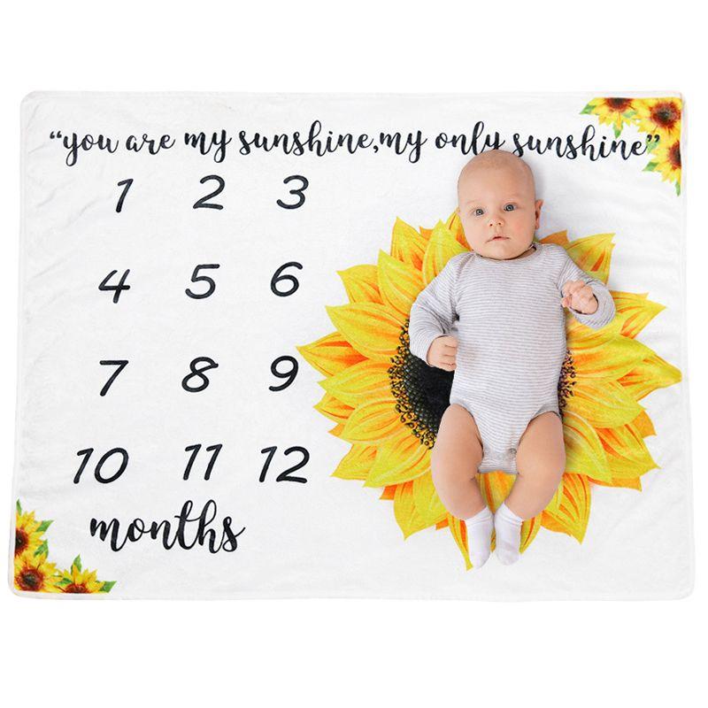 Baby photo mat 100x75 - sunflower