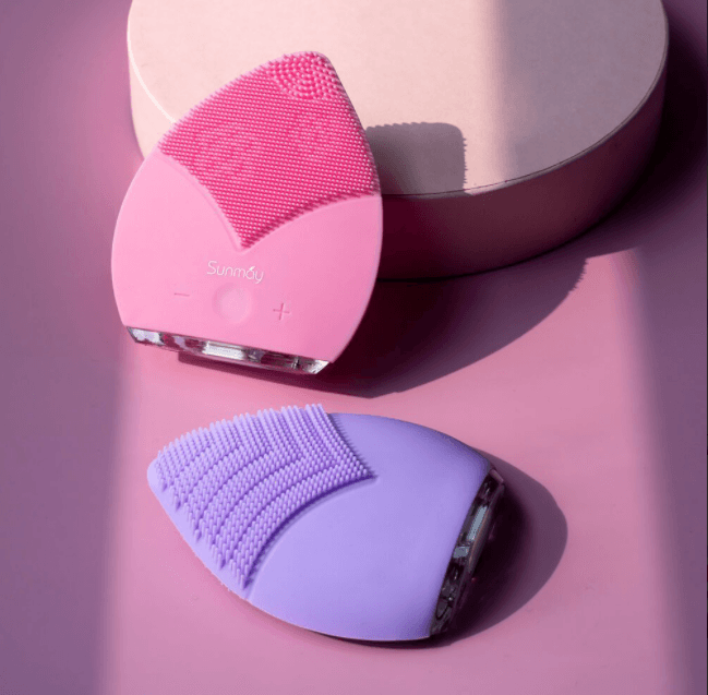 Xiaomi Sunmay Leaf Facial Cleasing Brush - purple