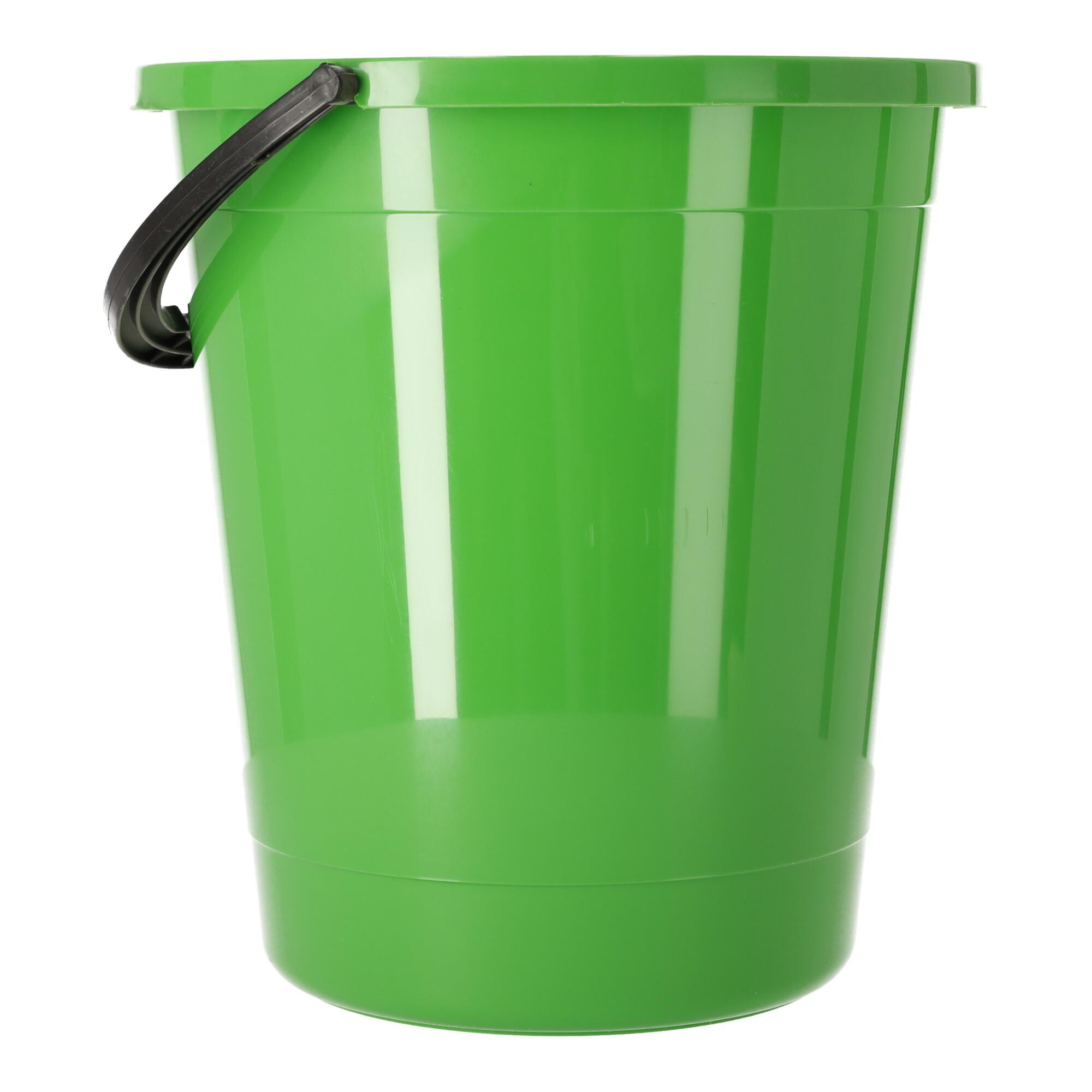 Bucket 12L, POLISH PRODUCT - green