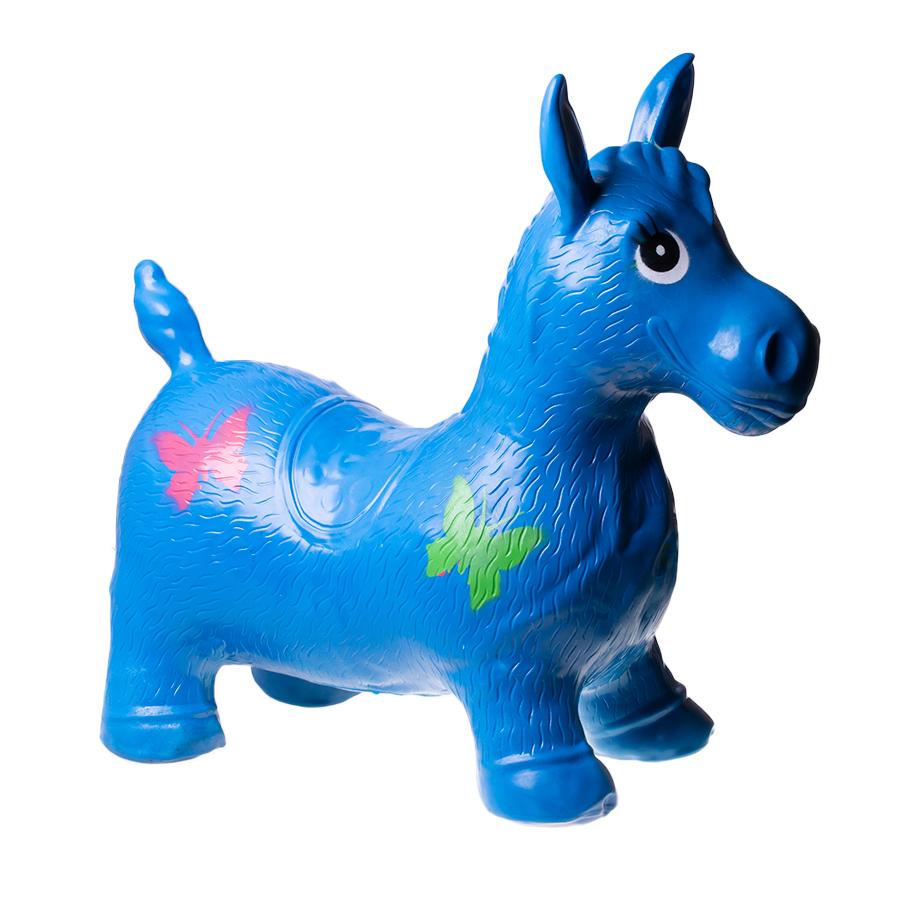 Children's rubber jumper a horse - blue