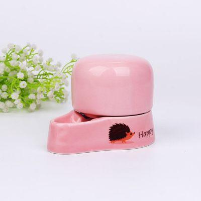 Poidełko ceramiczne dla zwierząt 230ml - różowe