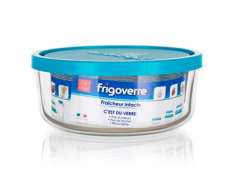 Glass container FRIGOVERRE 900ml blue lid