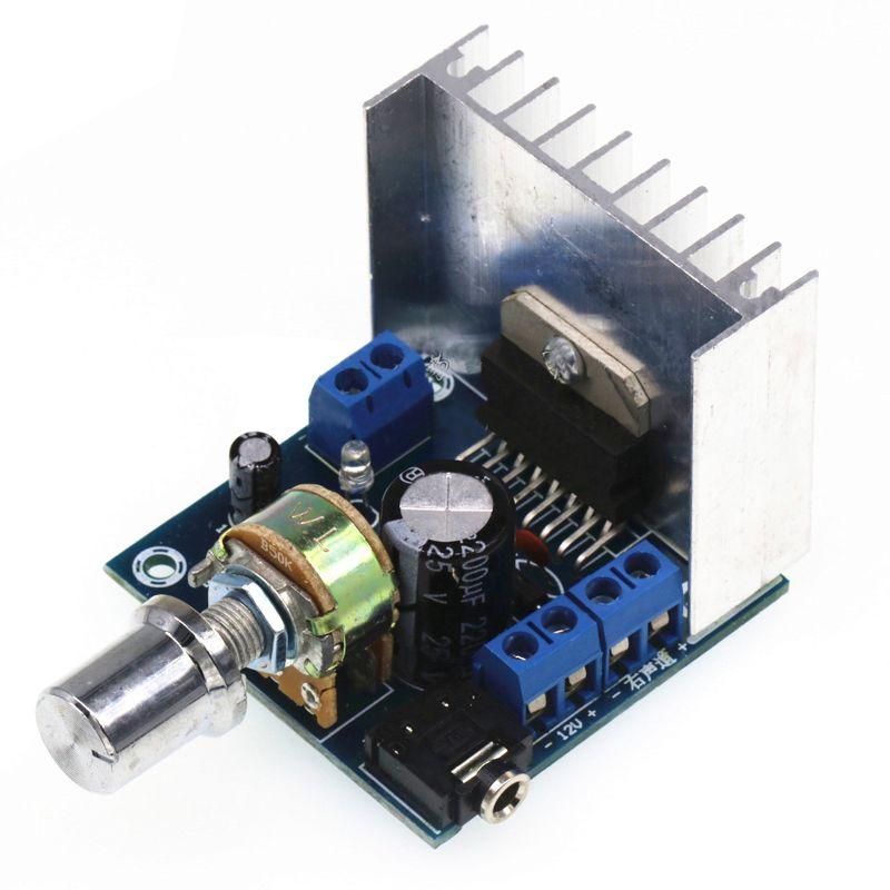 Audio amplifier module 2x15W 12V TDA7297 + knob