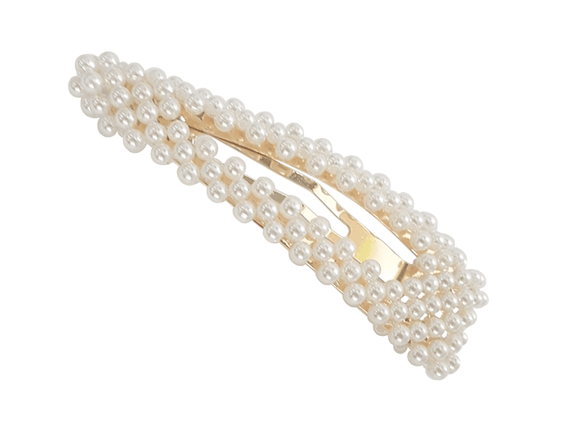 Spinka/wsuwka do włosów perełki GLAMOUR 2 - gold&white pearl