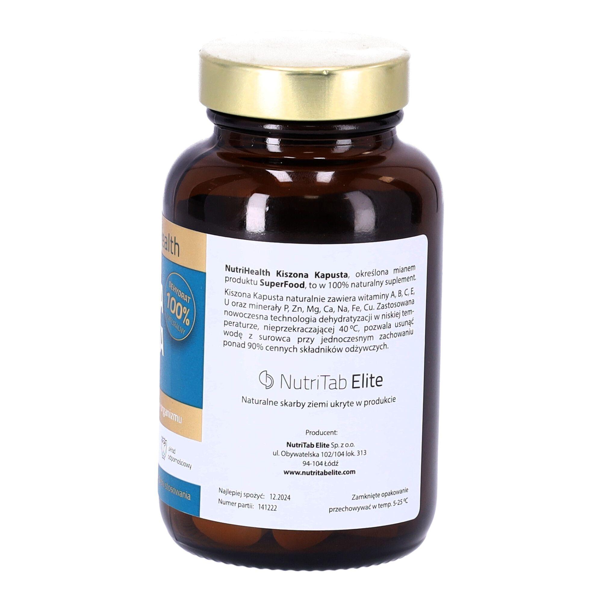 NutriHealth dietary supplement SAUERKRAUT, (60 capsules) 100% original