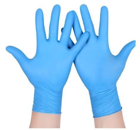 Rękawiczki nitrylowe 100 szt roz. L - niebieskie