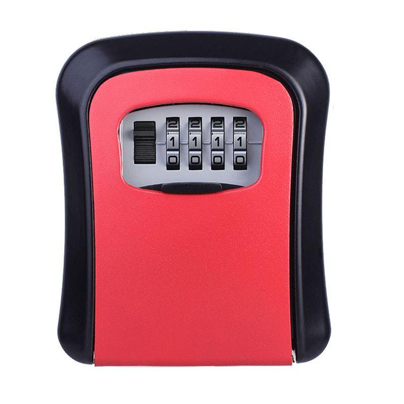 Lockable key box - red