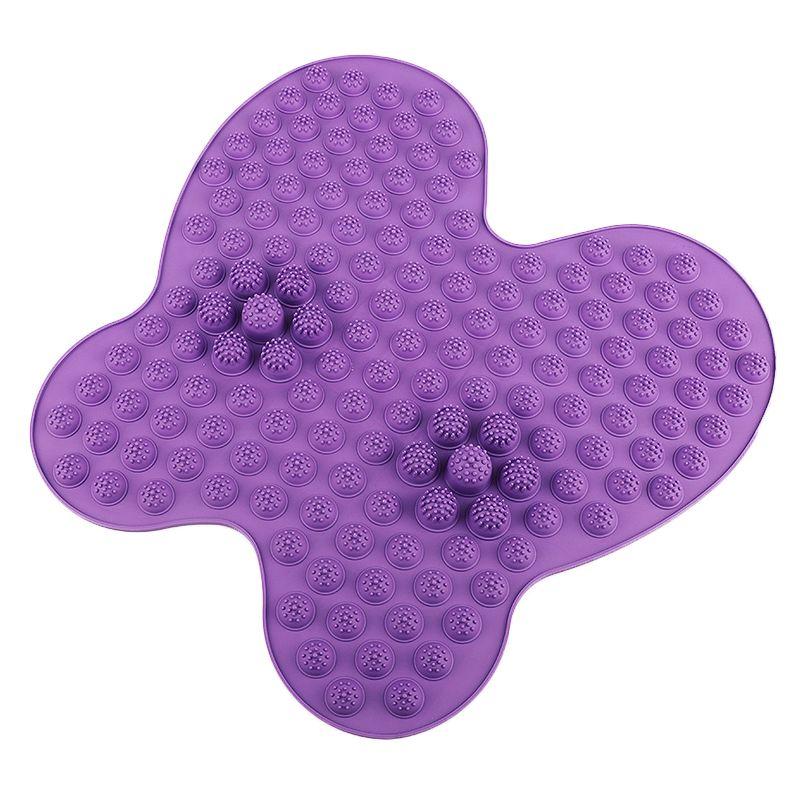 Mat for foot massage acupressure points - purple
