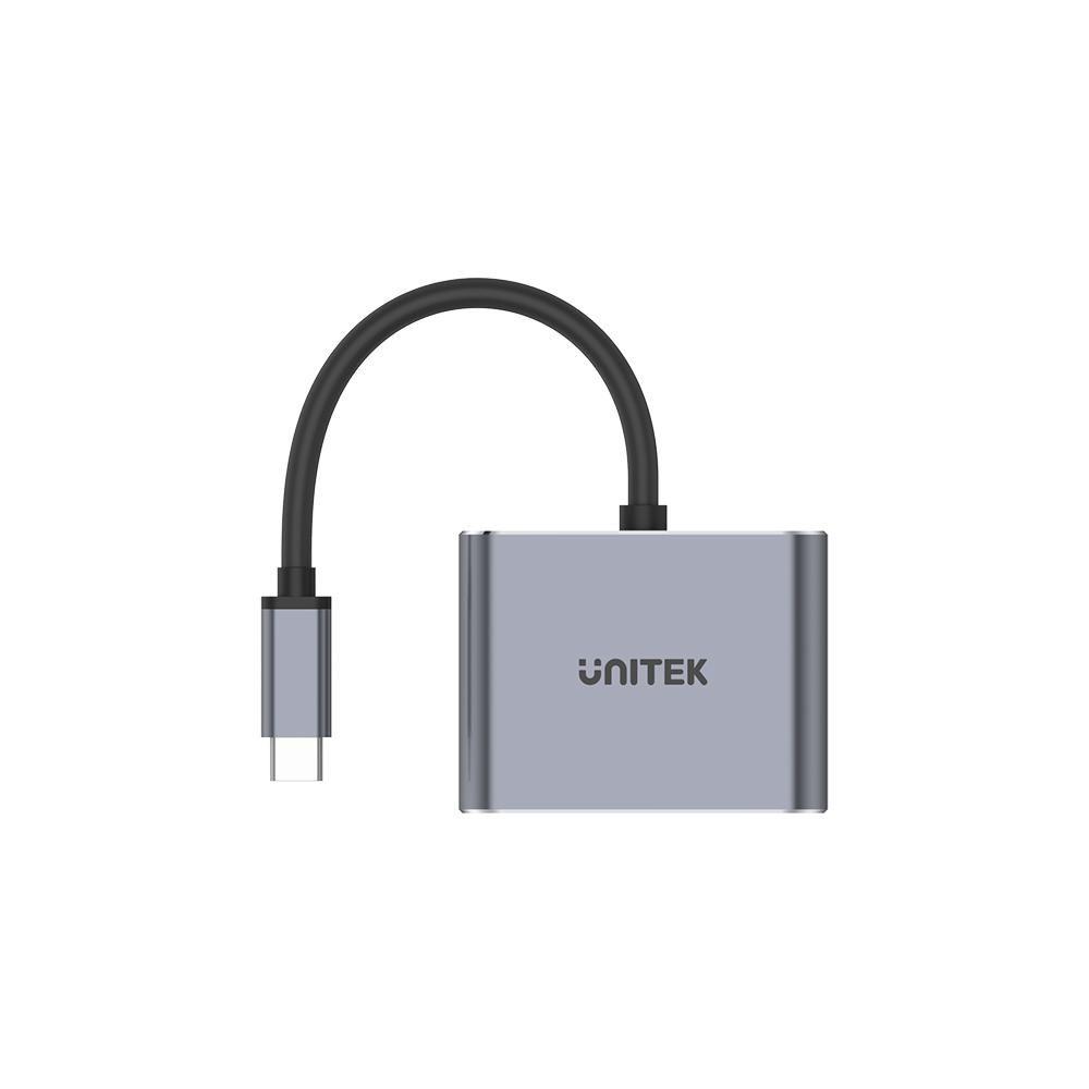 UNITEK D1049A interface hub USB 2.0 Type-C 480 Mbit/s Silver