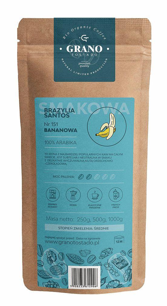 Grano Tostado Banana Coffee, medium ground 500 g