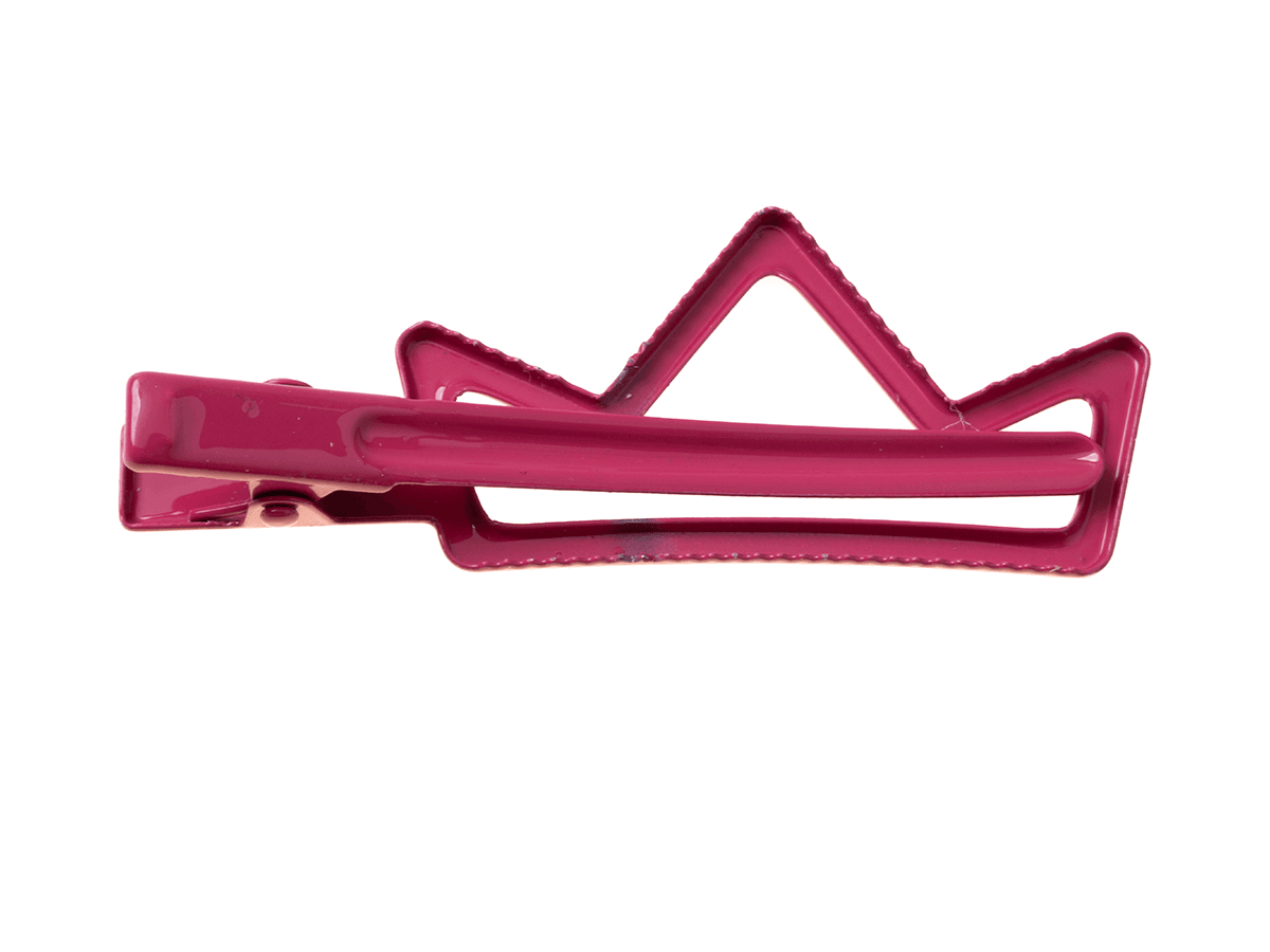A set of 2 pieces hairpins "crown" - fuchsia and pink