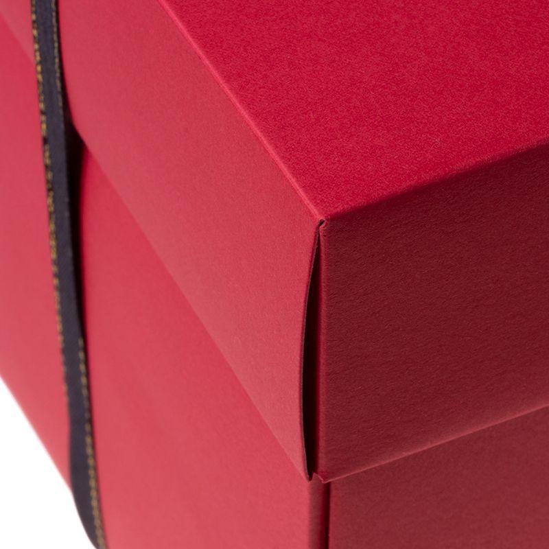 Pudełko niespodzianka ze zdjęciami na prezent DIY - Czerwone