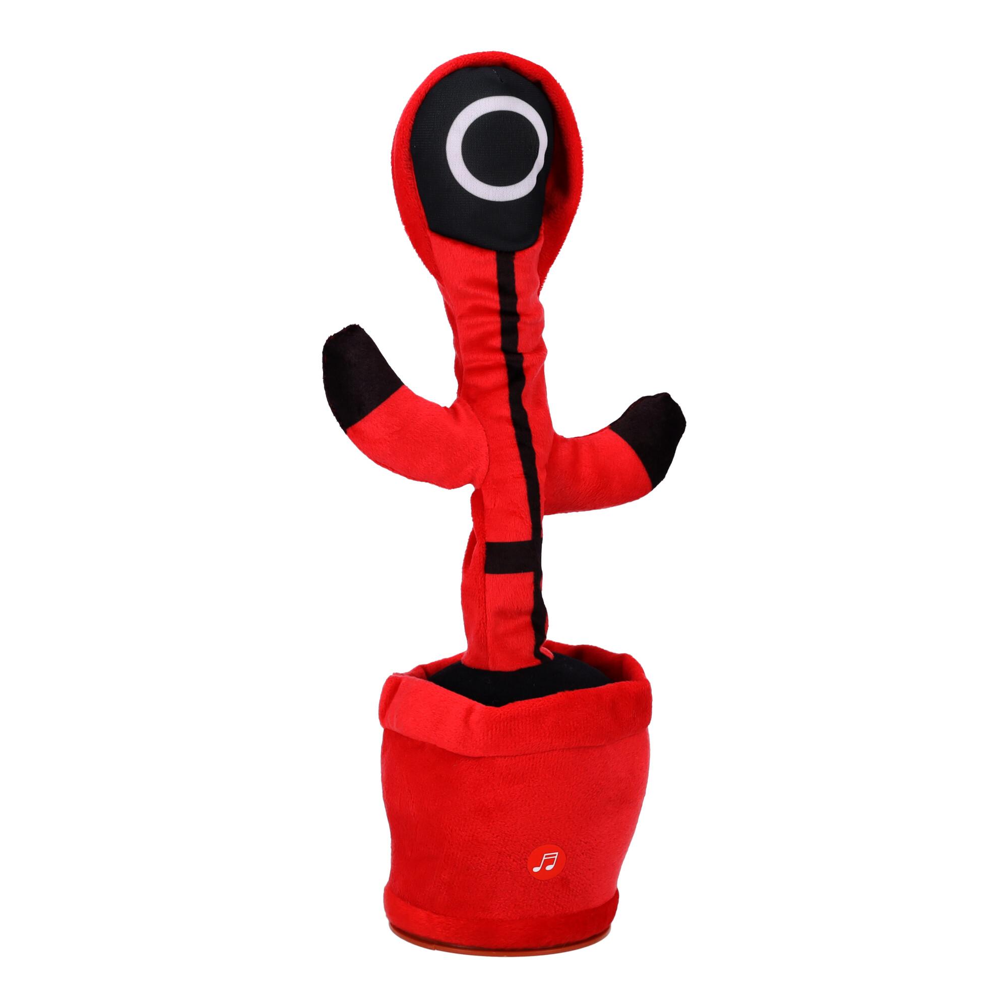 Children's toy - Dancing and singing cactus SQUID GAME - red circle