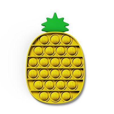 A sensory anti-stress toy in the shape of a pineapple motif