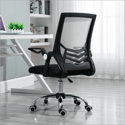 Mesh office swivel chair - black + FREE THERMOMETER