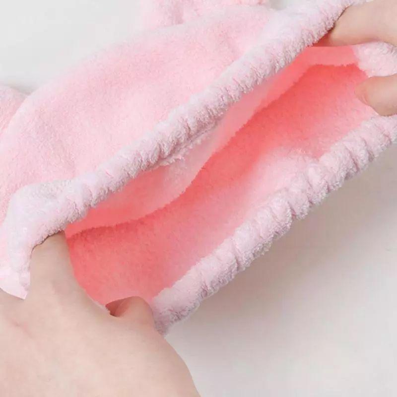Szybkoschnący ręcznik do włosów 4w1 - różowy