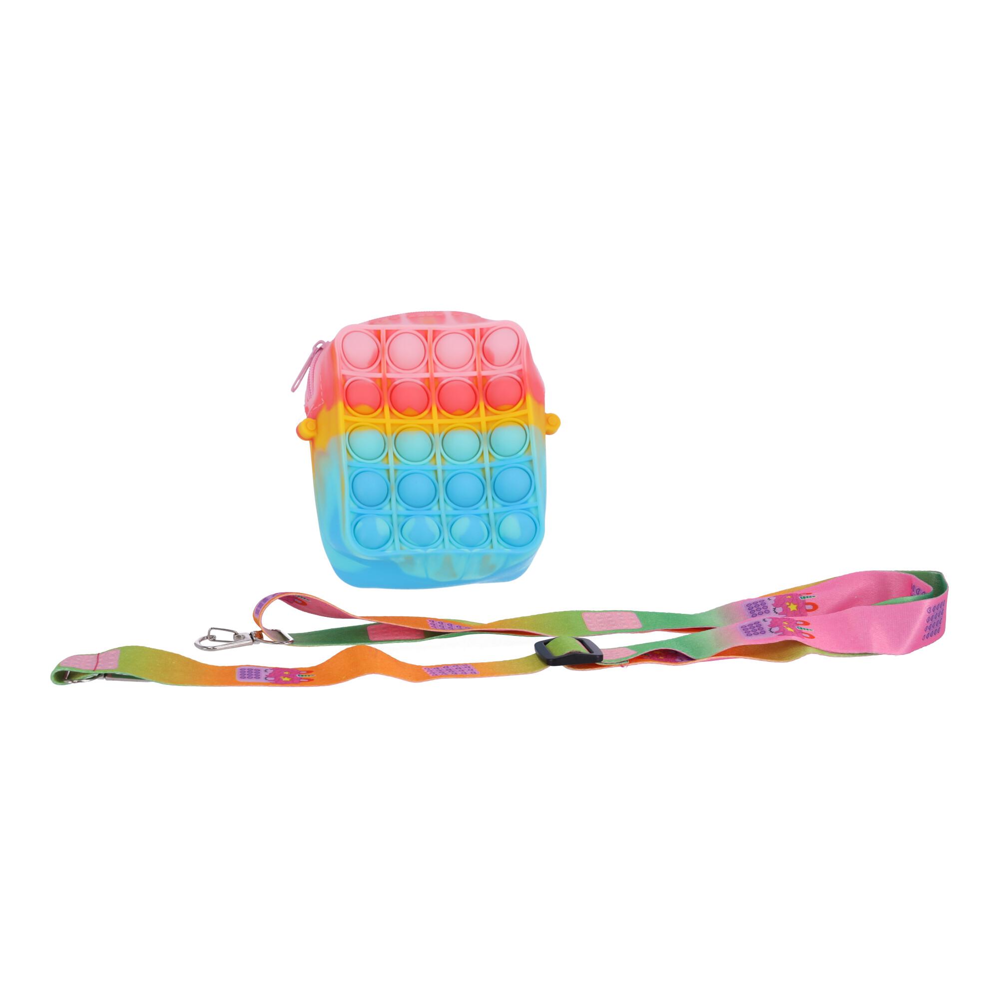 PopIt bag / sachet sensory toy - rectangle five colors (type 6)