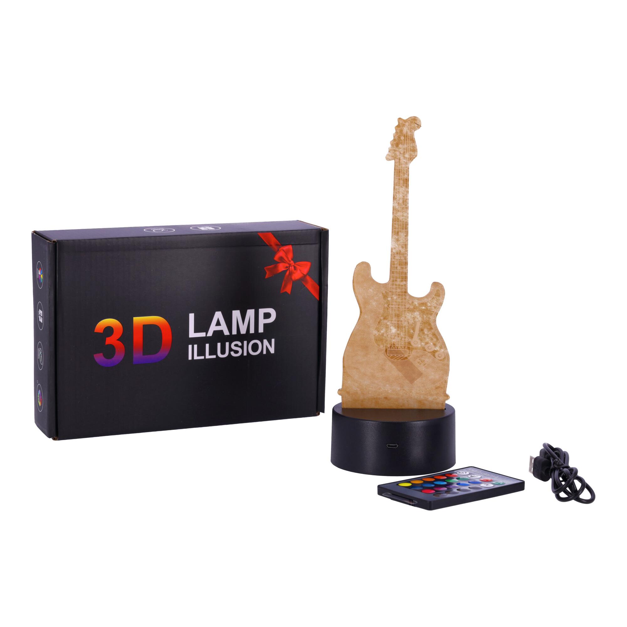 Lampka nocna 3D LED "Gitara" Hologram