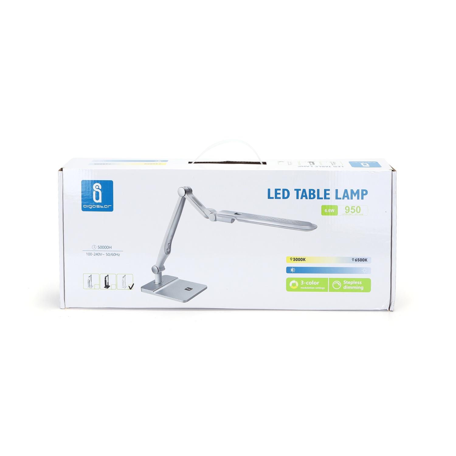 LED Dimmable Table Lamp White 9W 3000-6500K