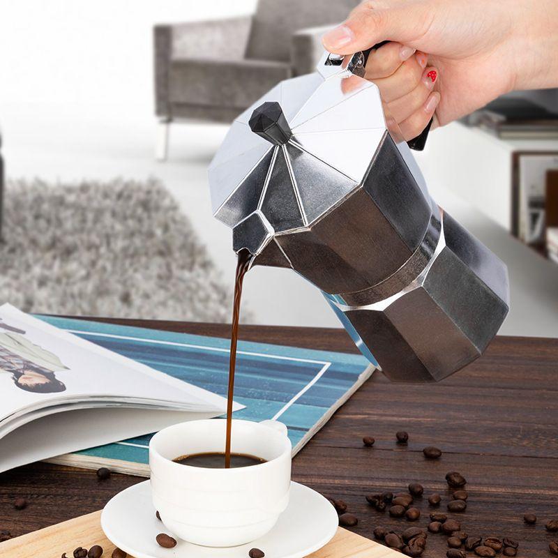 Coffee maker - silver, 600ml