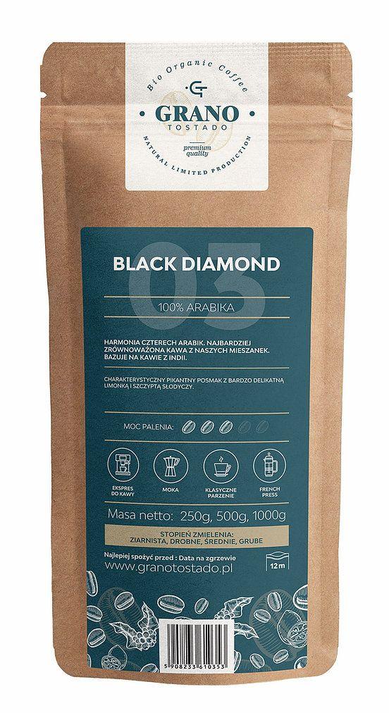 Grano Tostado Black Diamond Coffee, medium ground 1 kg