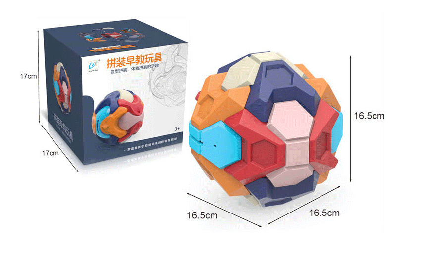 Skarbonka, piłka do składania puzzle układanka 3D- wielokąt