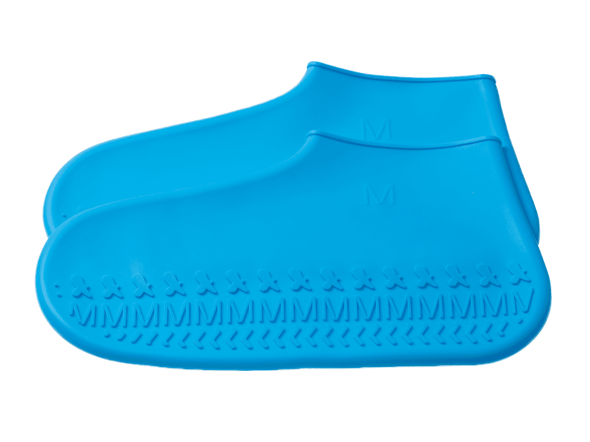 Gumowe wodoodporne ochraniacze na buty rozmiar "35-39" - niebieskie