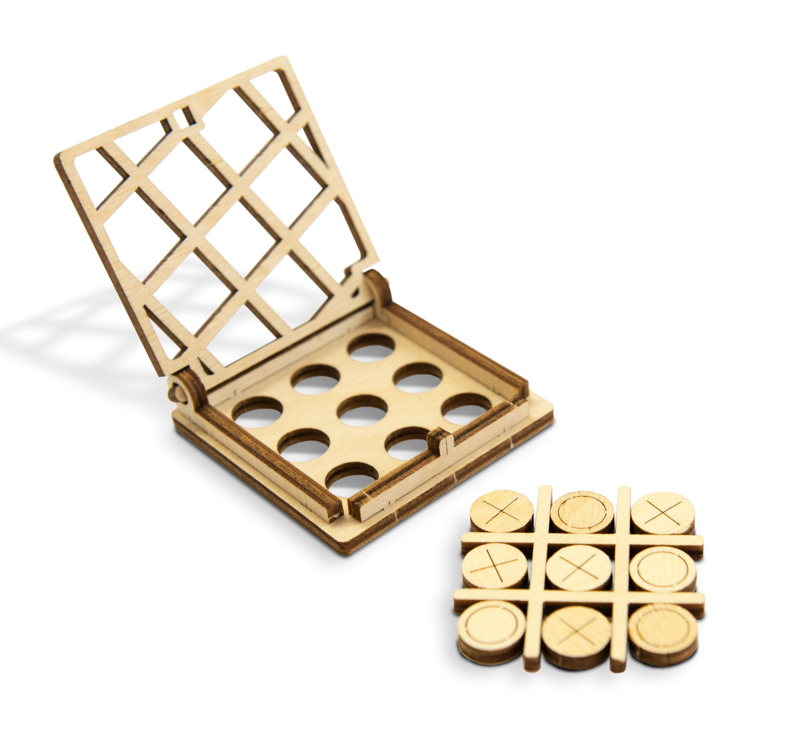 Wooden 3D Puzzle - Tic-Tac-Toe Game No. 2