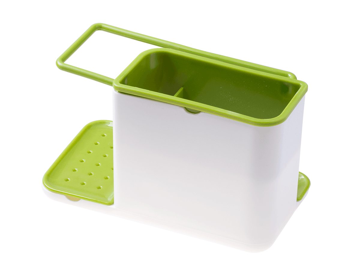 Organizer sink container for sponge cloth