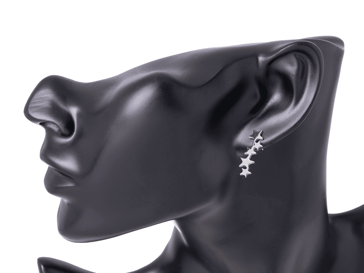  Star earrings - silver